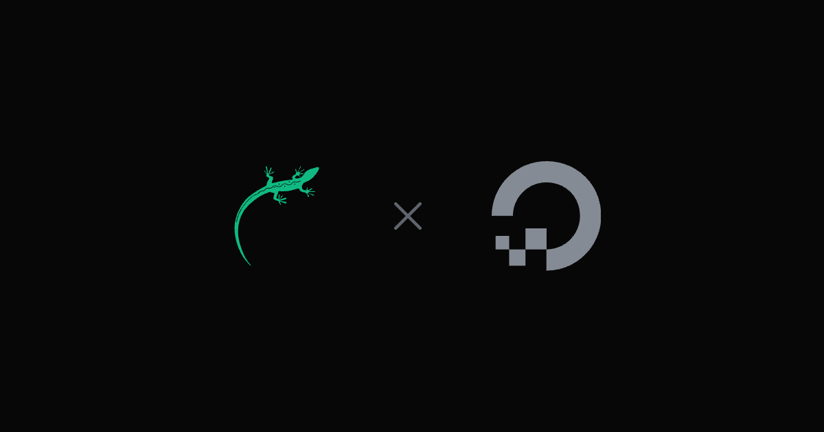 Lizard vs DigitalOcean — the Lizard logo beside the DigitalOcean logo