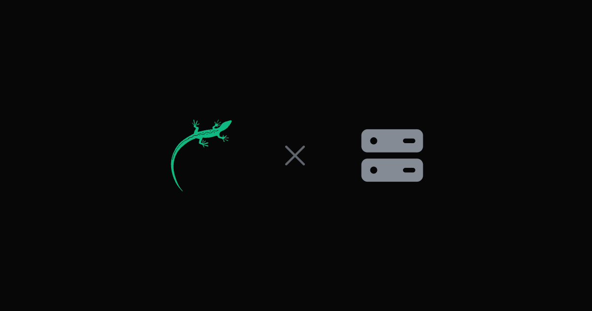 Lizard vs self-hosted PaaS — the Lizard logo beside the self-hosted PaaS logo
