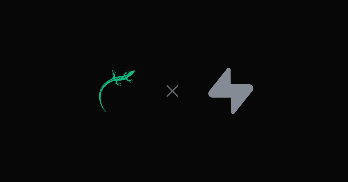 Lizard vs Supabase — the Lizard logo beside the Supabase logo